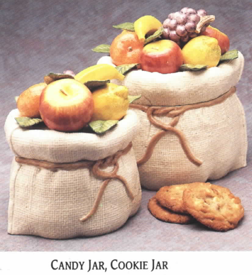 Fruit Fair Candy Jar & Lid by Fitz & Floyd-1