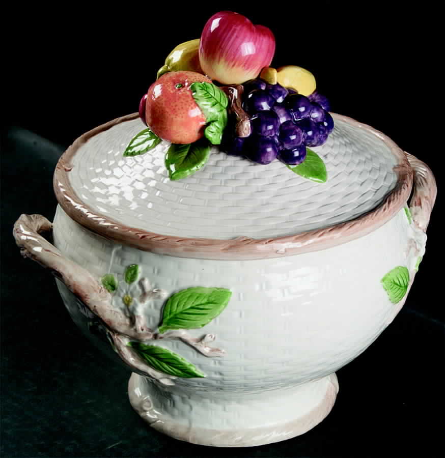 Fruit Fair Round Covered Vegetable by Fitz & Floyd-1