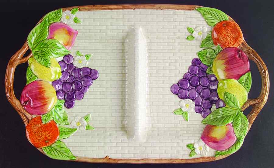 Fruit Fair 2-Part Relish by Fitz & Floyd-1
