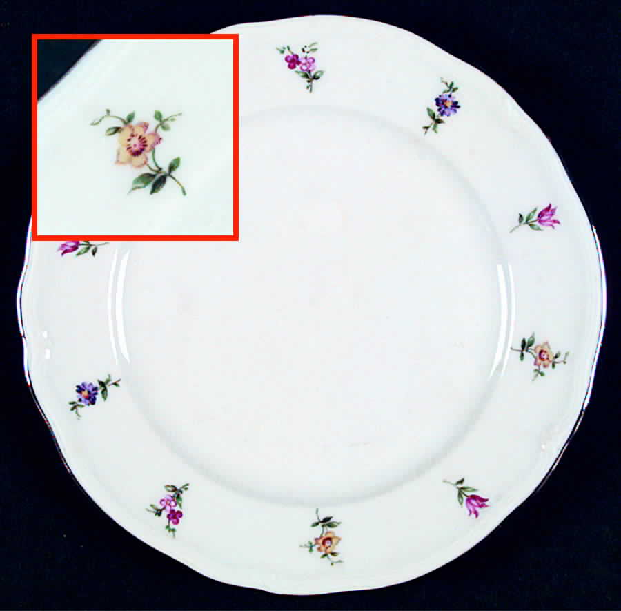 Priscilla (Floral Rim Only) Salad Plate by Furstenberg-1