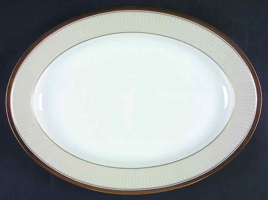 Classique d'Argent II 14" Oval Serving Platter by Fitz & Floyd-1