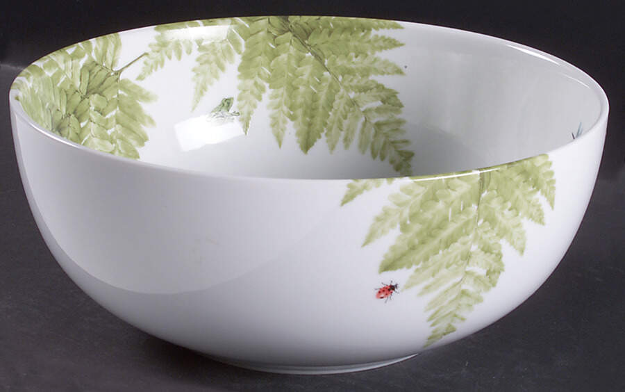 Imperial Fern 9" Salad Serving Bowl by Fitz & Floyd-1