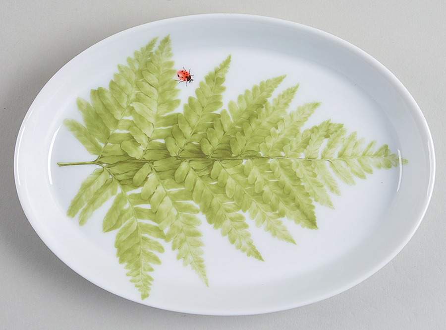 Imperial Fern Canape Plate by Fitz & Floyd-1
