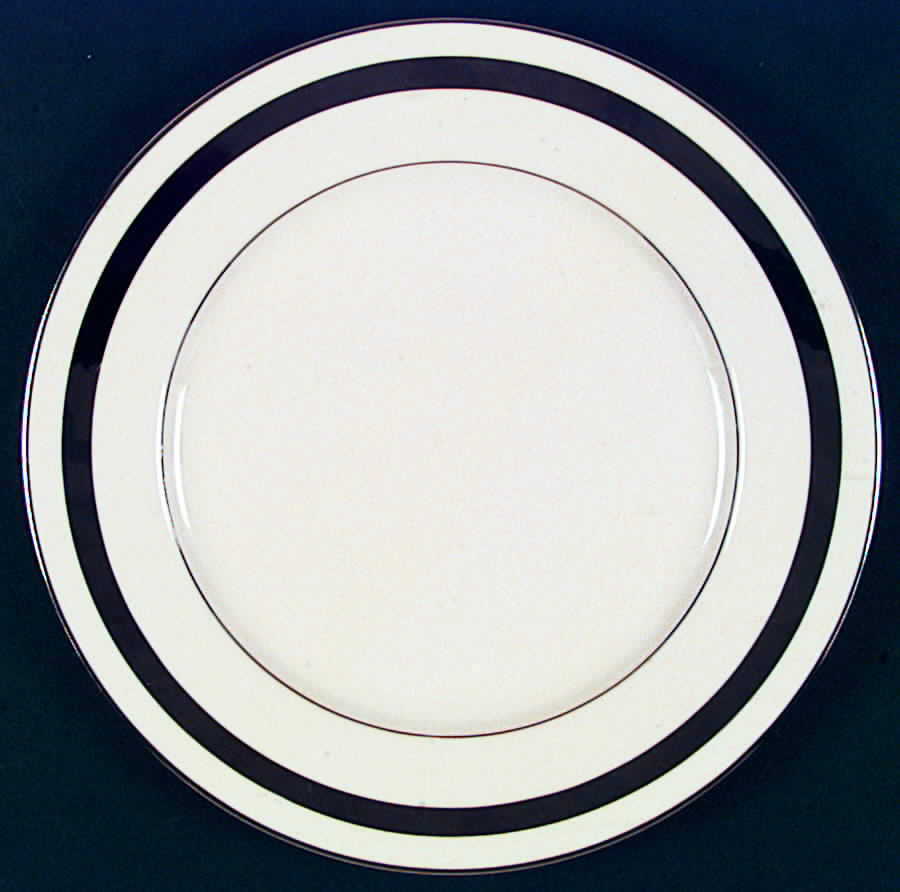Theme (Wide Platinum, Rim & Coupe) Dinner Plate by Flintridge-1
