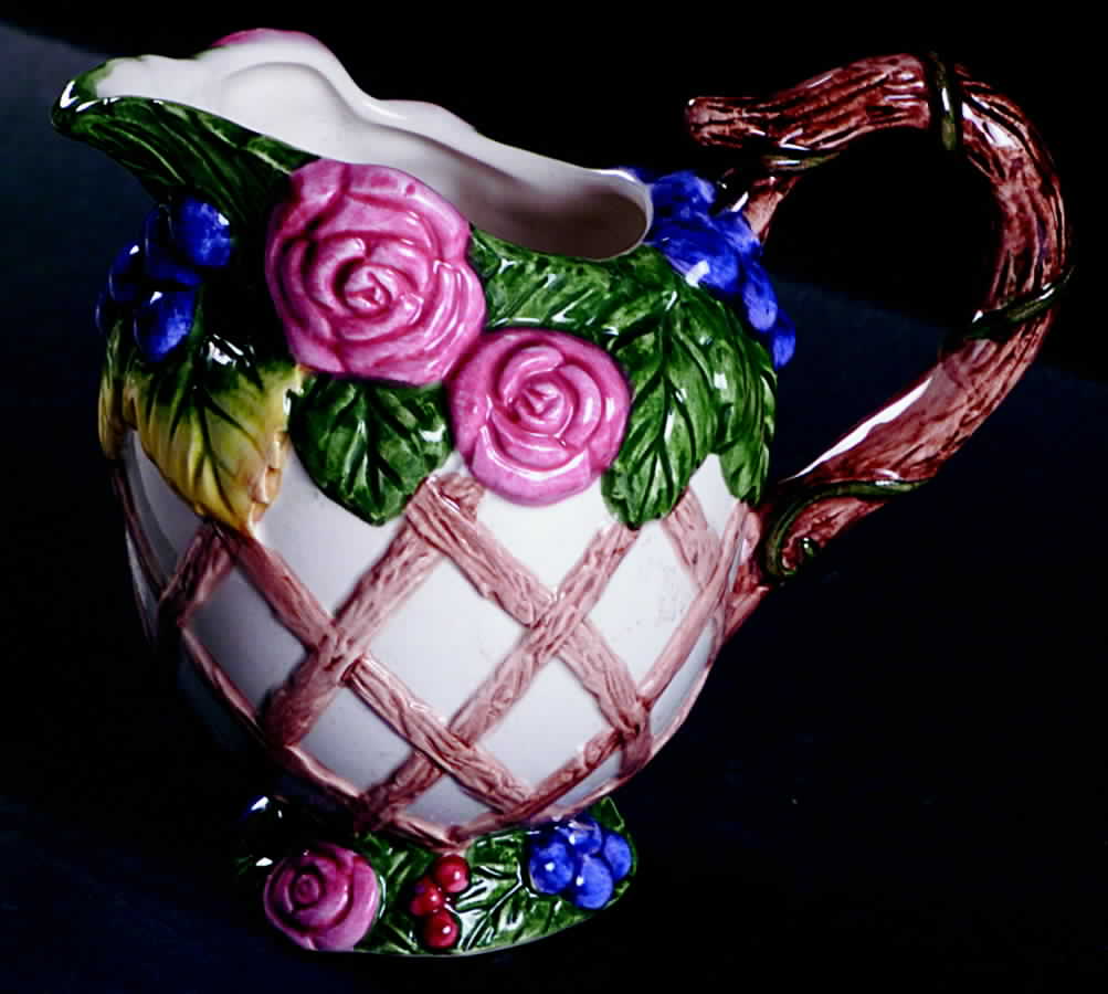 Rose Garland Creamer by Fitz and Floyd-1