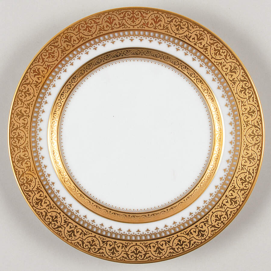 Imperial Heritage White and Gold Salad Plate by Faberge-1
