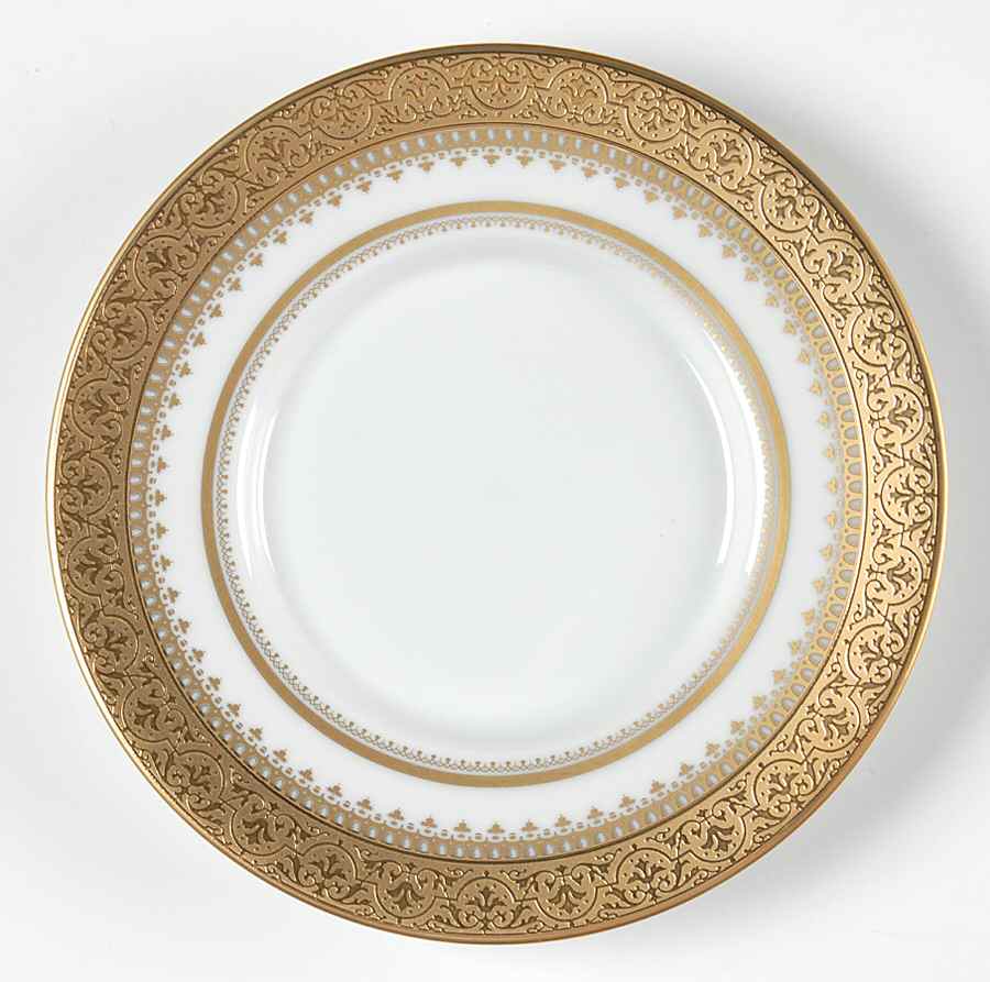 Imperial Heritage White and Gold Bread & Butter Plate by Faberge-1