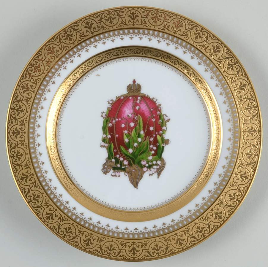 Imperial Heritage White and Gold Salad Plate by Faberge-1