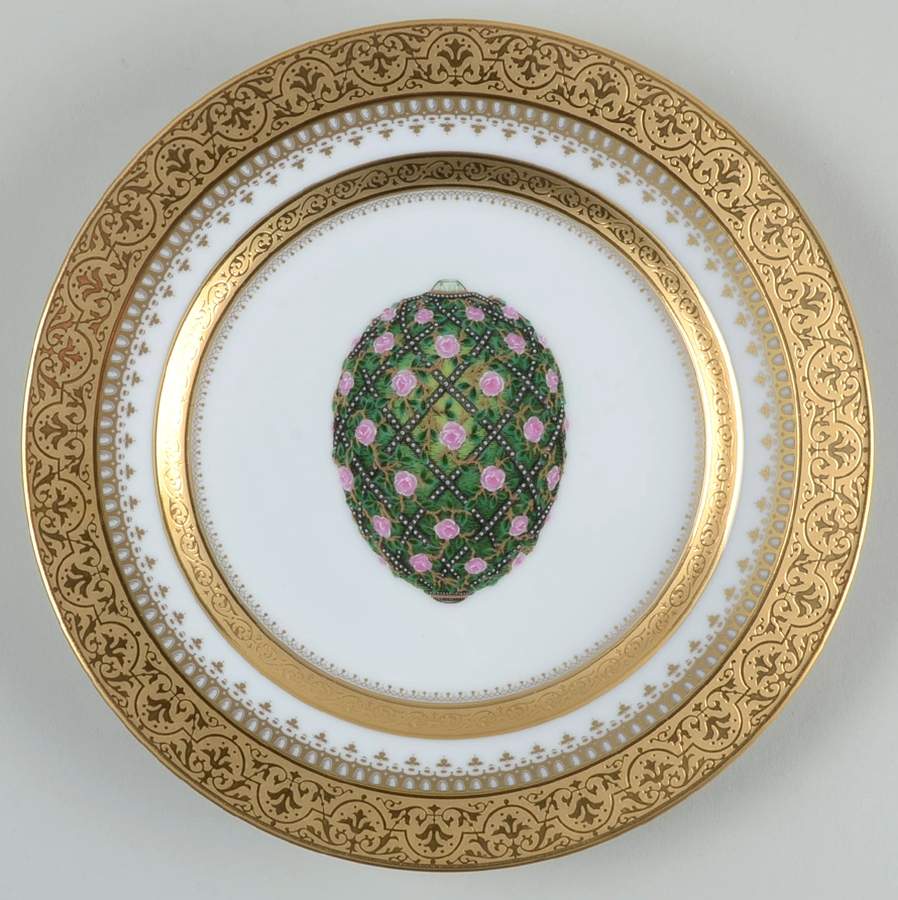 Imperial Heritage White and Gold Salad Plate by Faberge-1