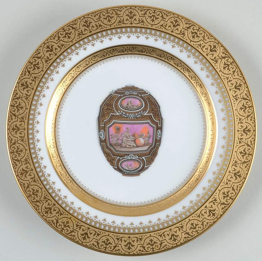 Imperial Heritage White and Gold Salad Plate by Faberge-1