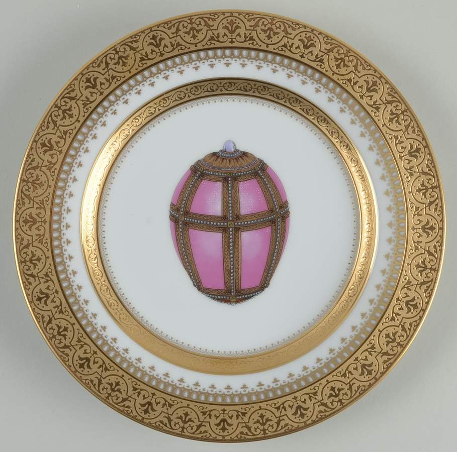 Imperial Heritage White and Gold Salad Plate by Faberge-1