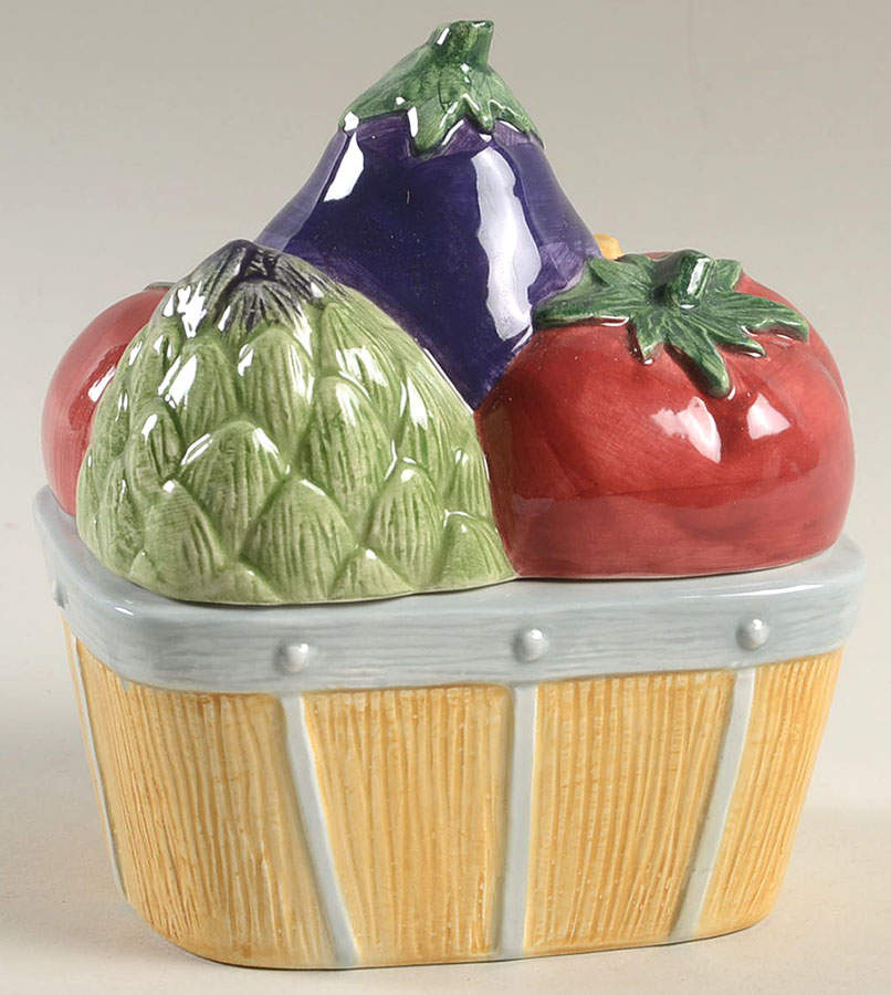 Garden Fresh Sugar Bowl & Lid by Fitz & Floyd-1