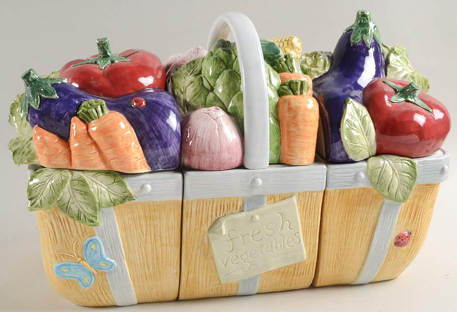 Garden Fresh Figural Canister - Set of 3 by Fitz & Floyd-1