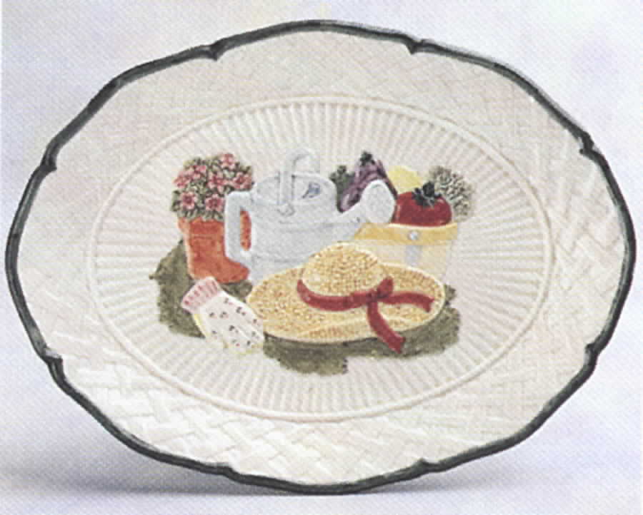 Garden Fresh 13" Oval Serving Platter by Fitz & Floyd-1