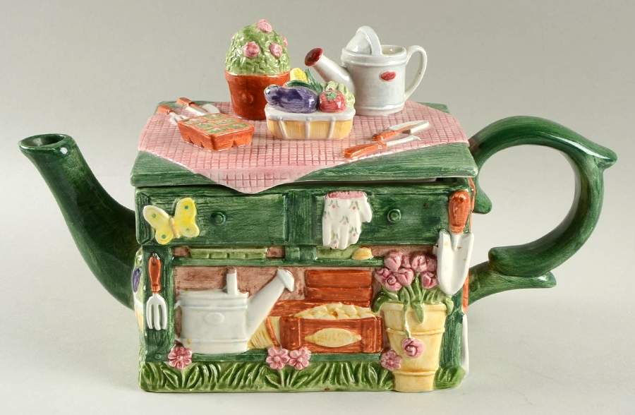 Garden Fresh Figural Teapot & Lid by Fitz & Floyd-1