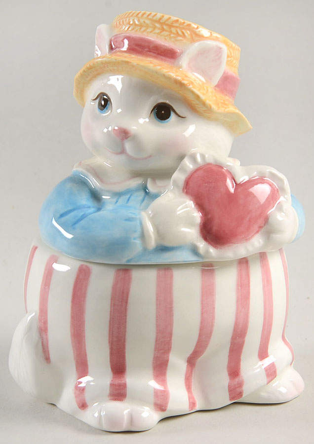 Kitty Kottage Sugar Bowl & Lid by Fitz & Floyd-1