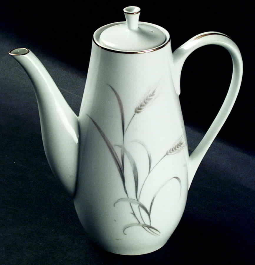Autumn Wheat Coffee Pot & Lid by Fine China of Japan-1