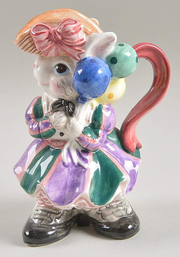 Ballooning Bunnies Creamer by Fitz & Floyd-1