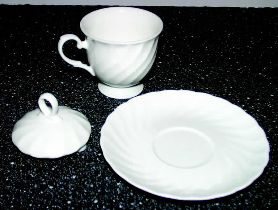 Sioree Footed Cup & Saucer Set by Friesland-1