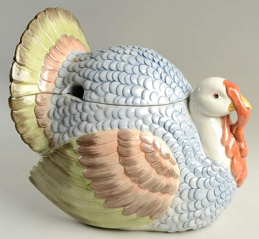 Turkey Time Tureen &  Lid by Fitz & Floyd-1
