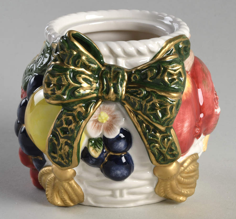 Renaissance Della Robbia Sugar Bowl No Lid by Fitz & Floyd-1