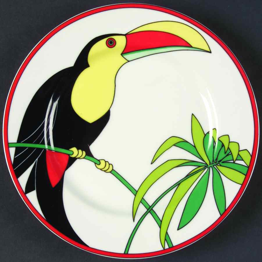Toucan Salad Plate by Fitz & Floyd-1