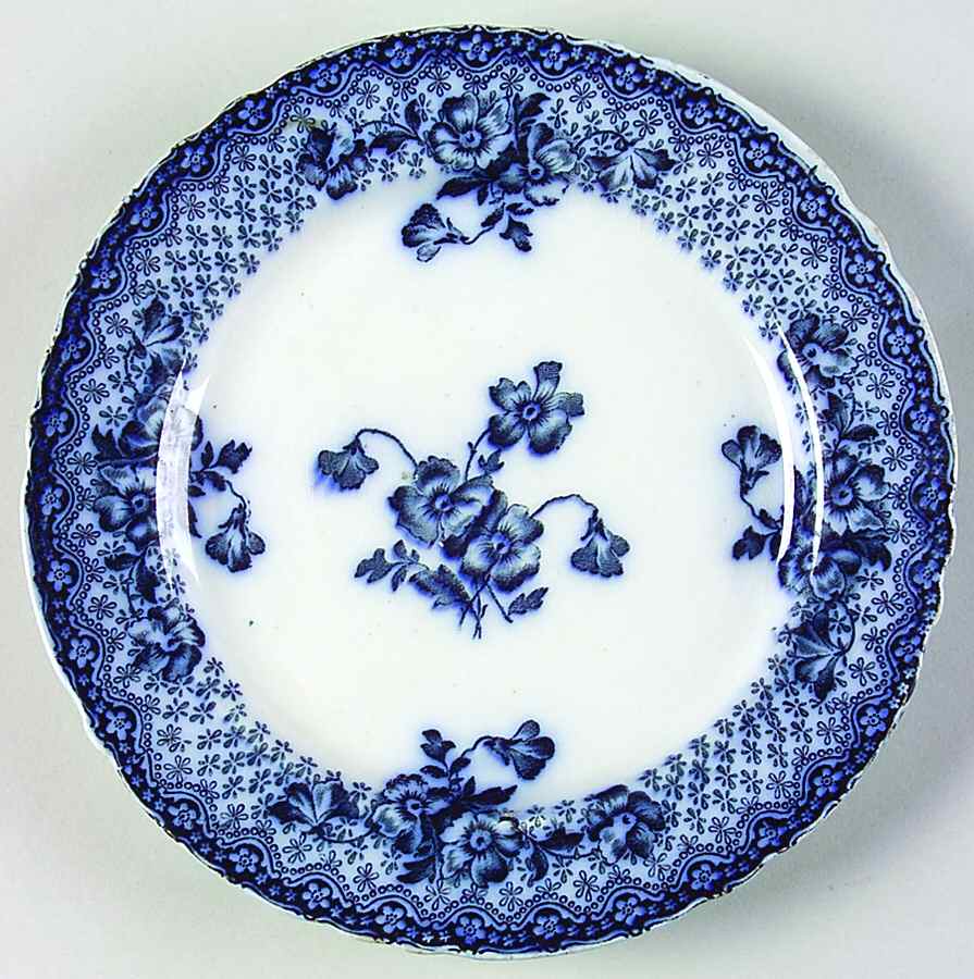 Chatsworth Blue Bread & Butter Plate by Ford & Sons-1