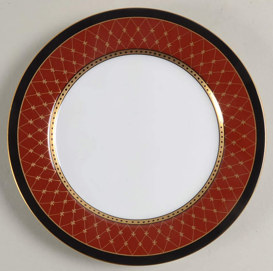 Chaumont II Cinnabar Bread & Butter Plate by Fitz & Floyd-1