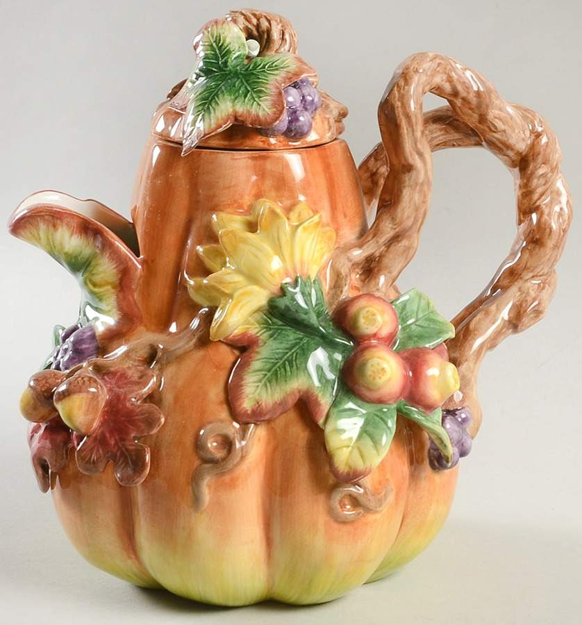 Autumn Splendor Teapot & Lid by Fitz & Floyd-1