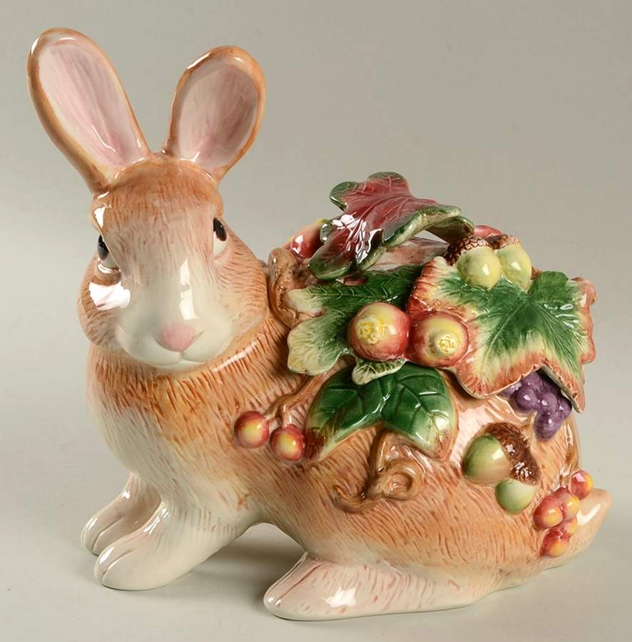Autumn Splendor Candy Jar & Lid by Fitz & Floyd-1
