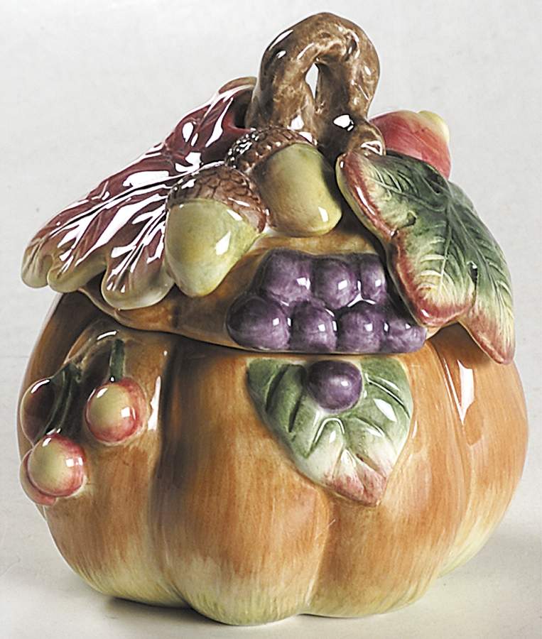 Autumn Splendor Sugar Bowl & Lid by Fitz & Floyd-1