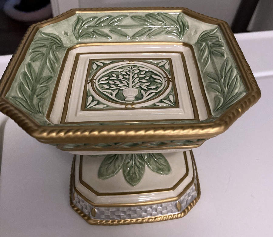 Gregorian Collection Pedestal Bowl by Fitz & Floyd-1