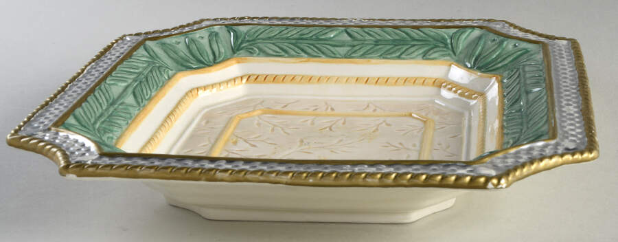 Gregorian Collection 11" Large Square Salad Serving Bowl by Fitz & Floyd-1