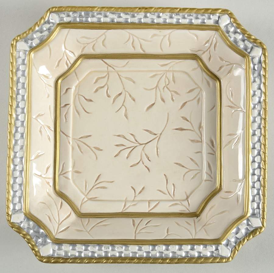 Gregorian Collection 6" Square Plate by Fitz & Floyd-1