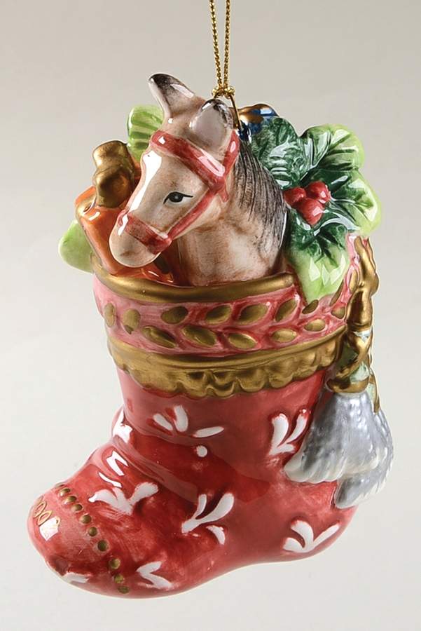 Gregorian Collection Stocking Ornament by Fitz & Floyd-1