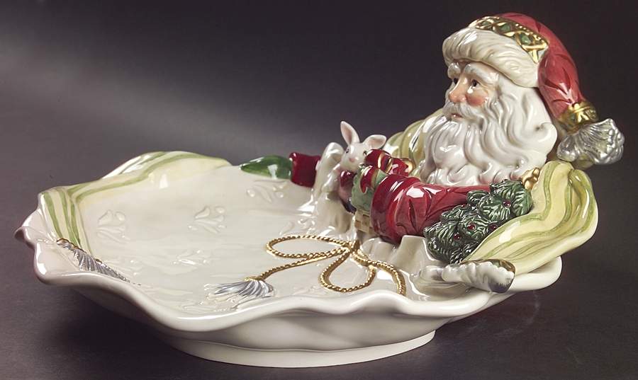 Gregorian Collection 14" Round Figural Serving Bowl by Fitz & Floyd-1