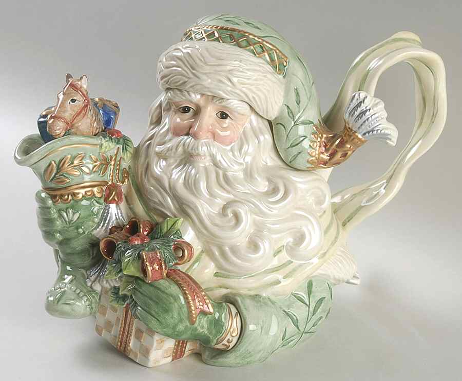 Gregorian Collection Figural Teapot & Lid by Fitz & Floyd-1