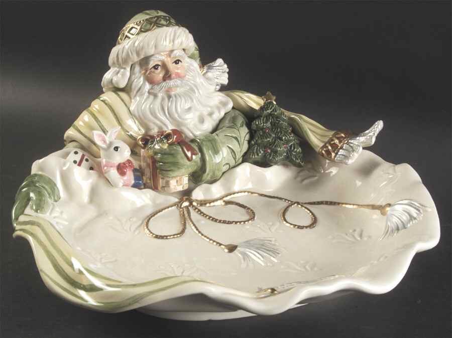 Gregorian Collection 14" Round Figural Serving Bowl by Fitz & Floyd-1