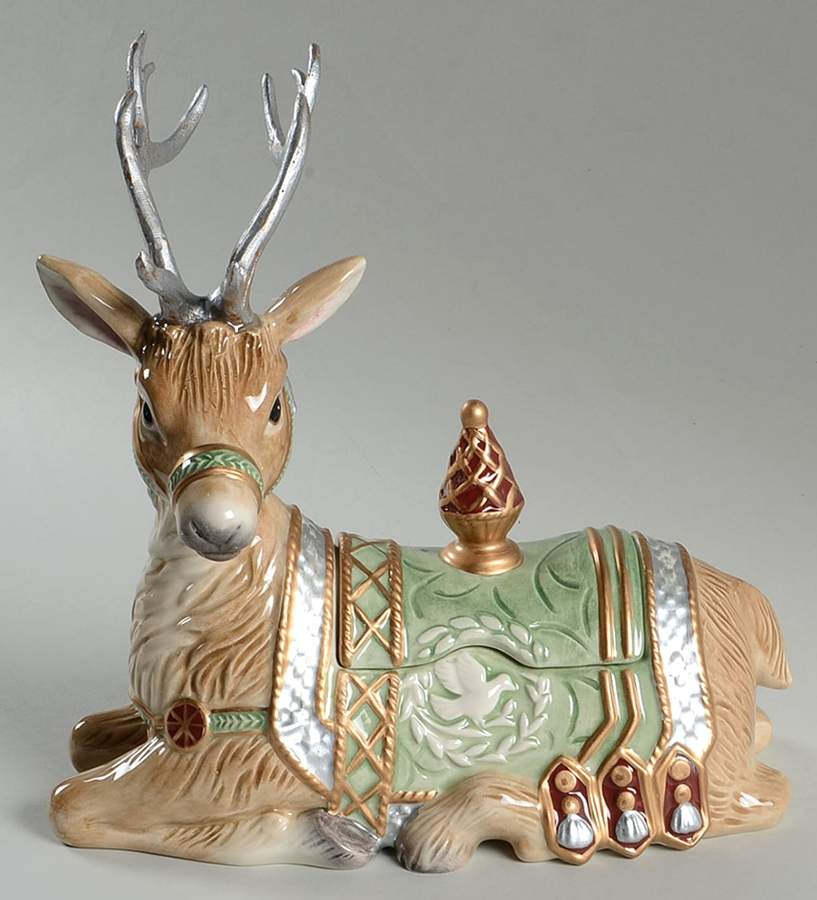 Gregorian Collection Figural Trinket Box & Lid by Fitz & Floyd-1
