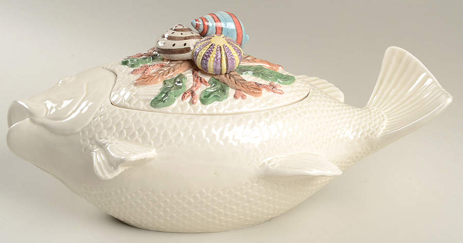 La Mer Oval Covered Vegetable by Fitz & Floyd-1