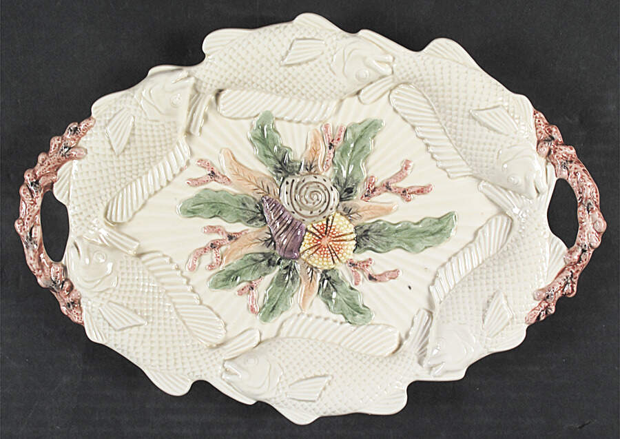 La Mer 13" Oval Serving Platter by Fitz & Floyd-1