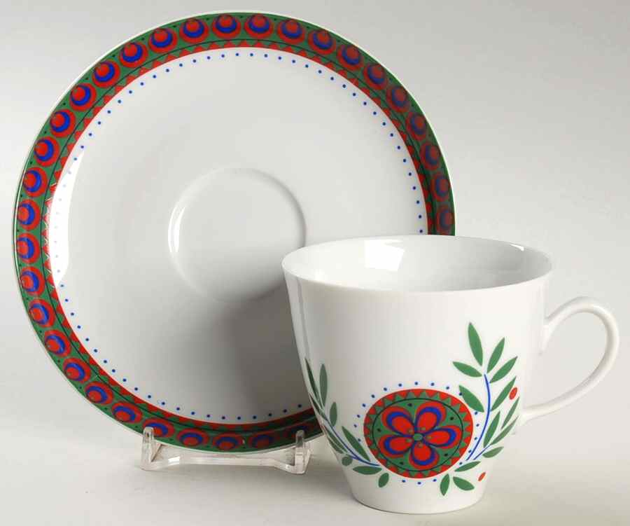 02793-9 Flat Cup & Saucer Set by Furstenberg-1