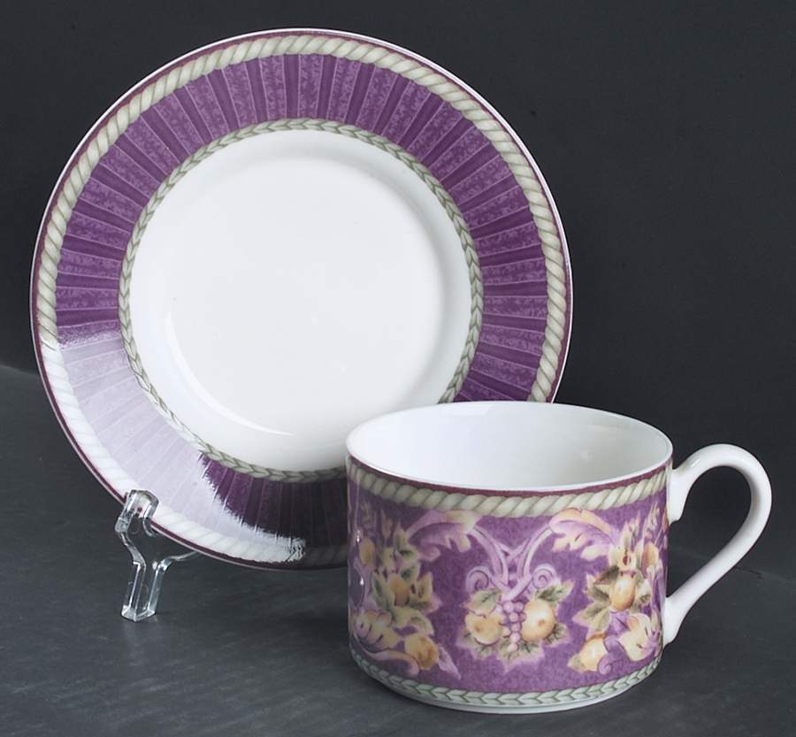 Venezia (Dinnerware) Flat Cup & Saucer Set by Fitz & Floyd-1