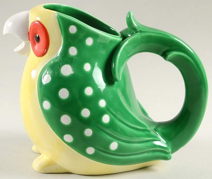 Caribbean Parrot 24 Oz Pitcher by Fitz & Floyd-1