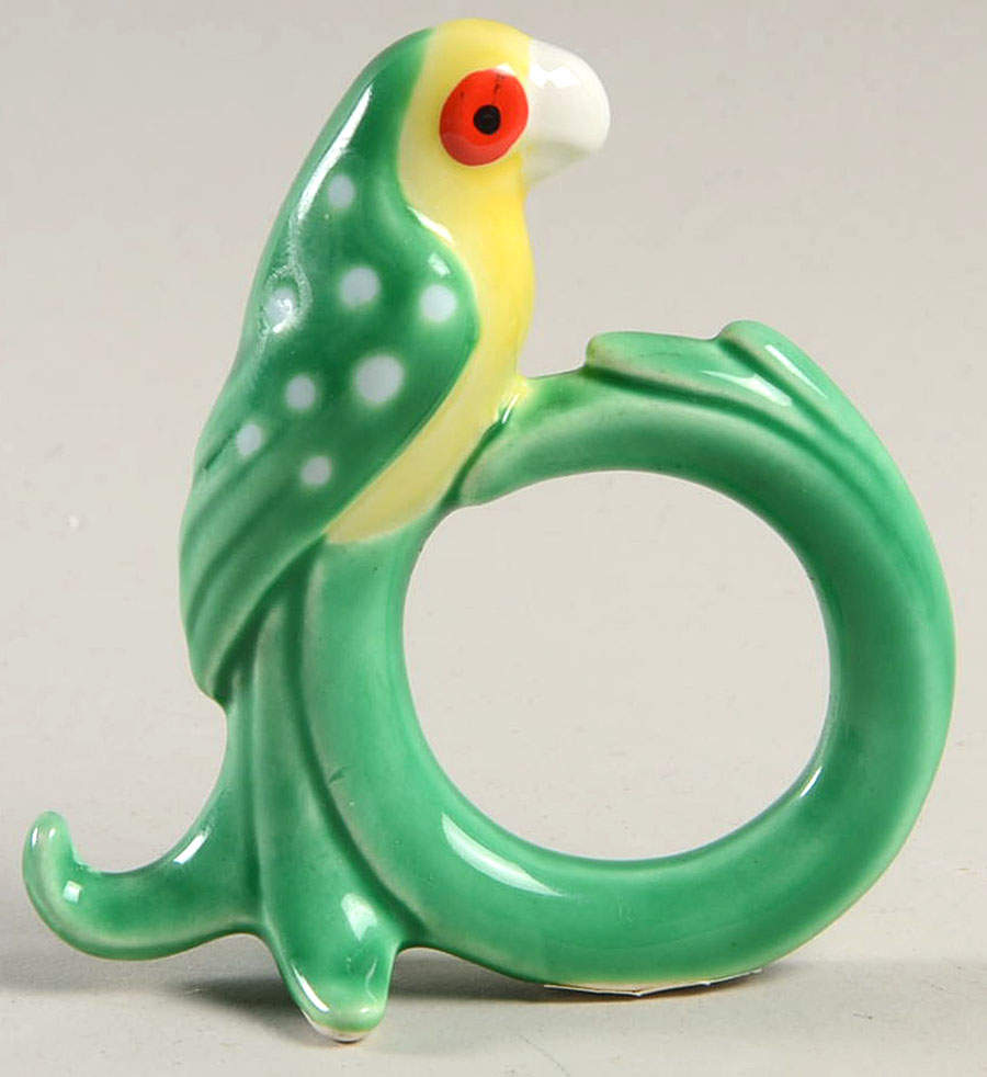 Caribbean Parrot Napkin Ring by Fitz & Floyd-1
