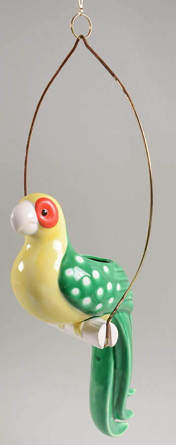 Caribbean Parrot Hanging Planter by Fitz & Floyd-1