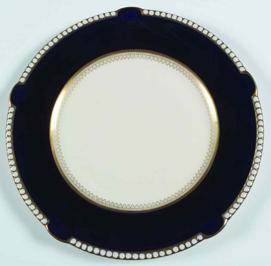 5973 Cobalt (Scalloped) Dinner Plate by Fondeville-1