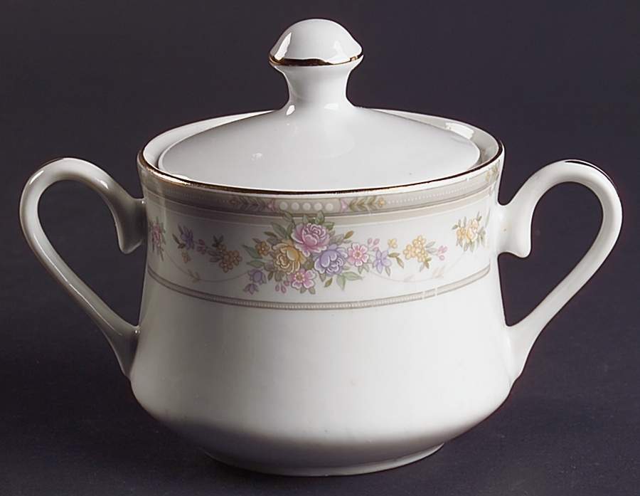 Southampton (Design on Edge) Sugar Bowl & Lid by Farberware-1