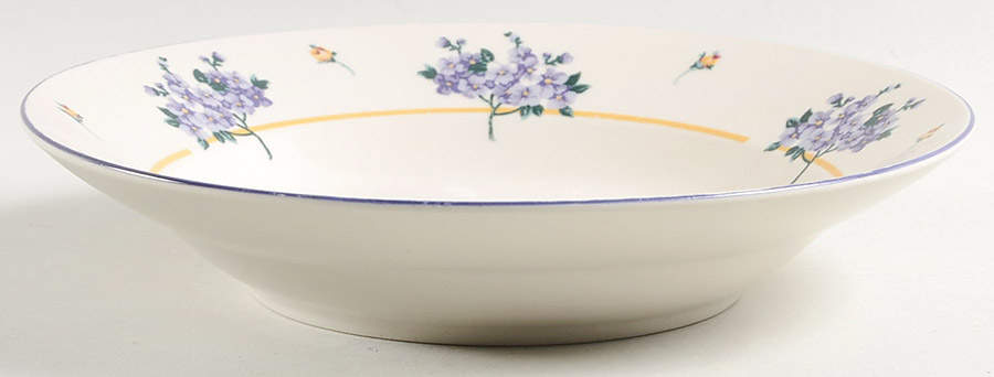 Hydrangea Large Rim Soup Bowl by Farberware-1