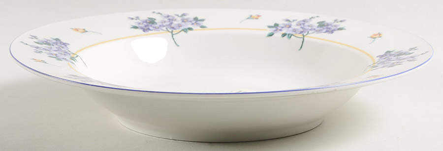 Hydrangea Rim Soup Bowl by Farberware-1